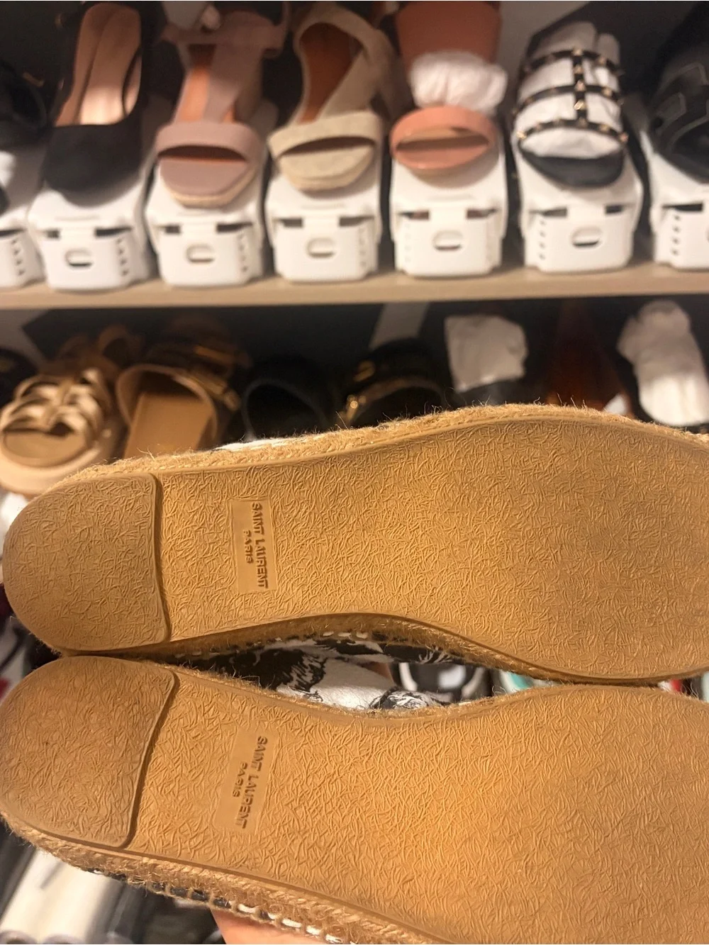 Saint laurent Floral Slip-On Espadrilles 40.5